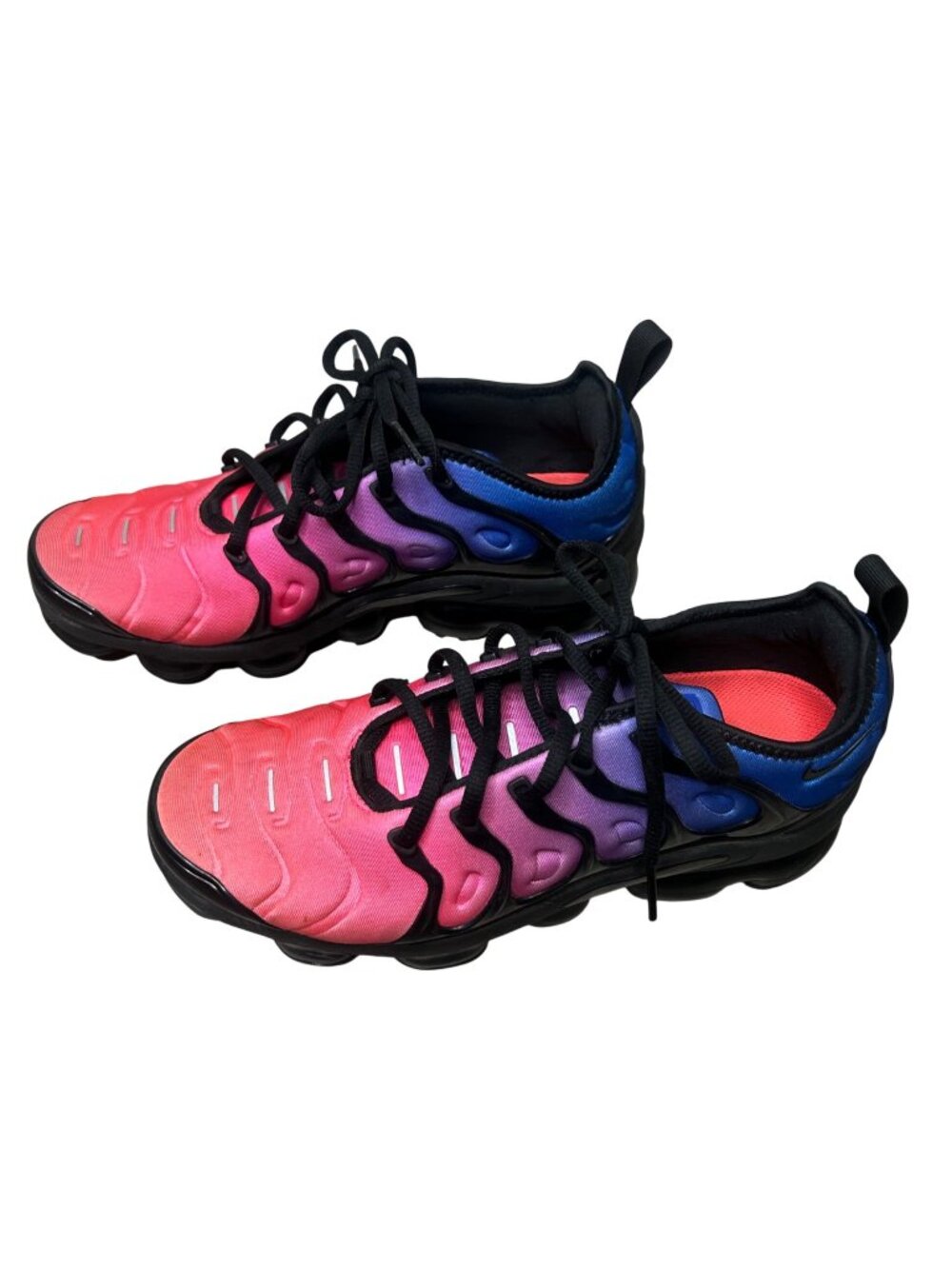 Nike Air VaporMax Plus Gradient Sneakers US 8.5 Womens Pink Purple Blue Black